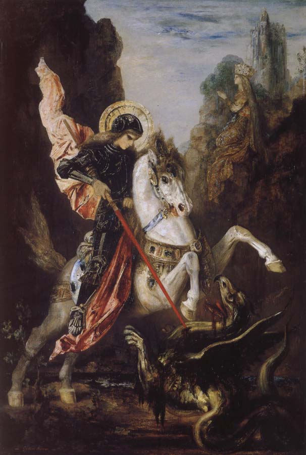 Gustave Moreau Saint George and the Dragon